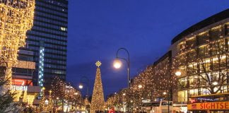 Noel vakti Berli Sokaklari