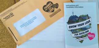 Yerel secim zarfi - Yeni Zealanda