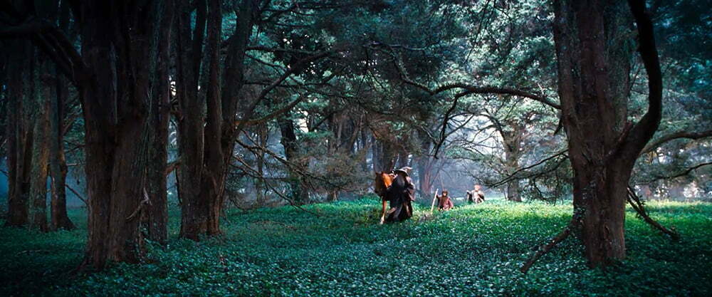 Gandalf ve hobbitler Shiredan ayrılırken.